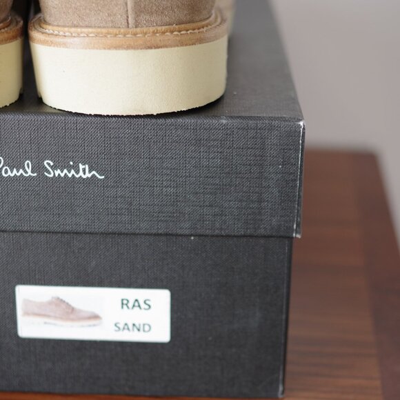 Paul Smith Suede Sand Beige Cow Leather/Rubber Sole Lace Up Shoes Size:6 /40 main image 9